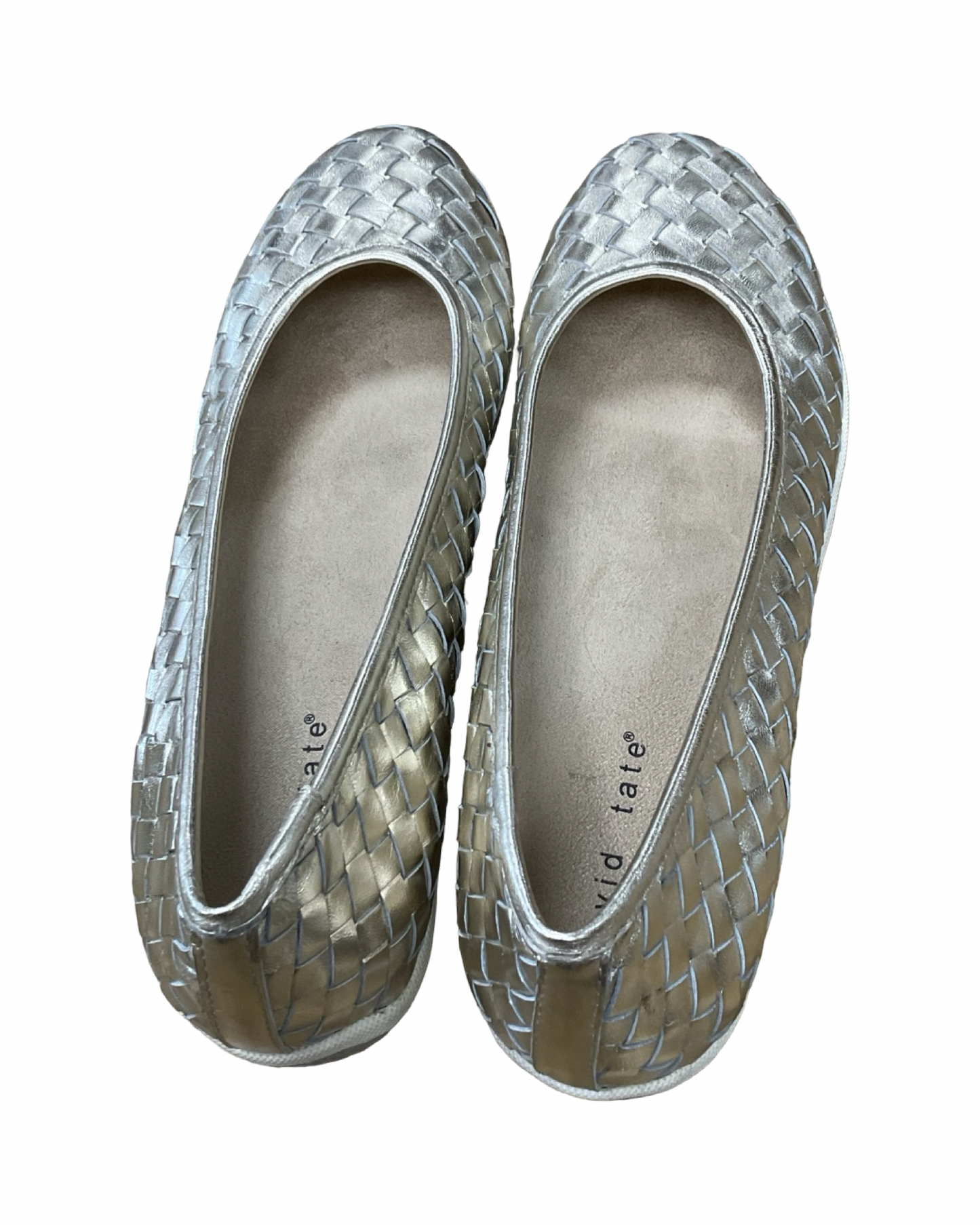 Shoes Flats By Clothes Mentor In Gold, Size:8