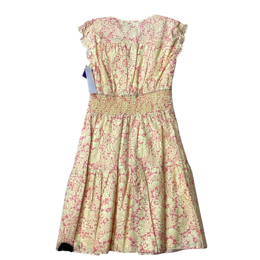 Dress Designer By Derek Lam In Pink & Yellow, Size:M