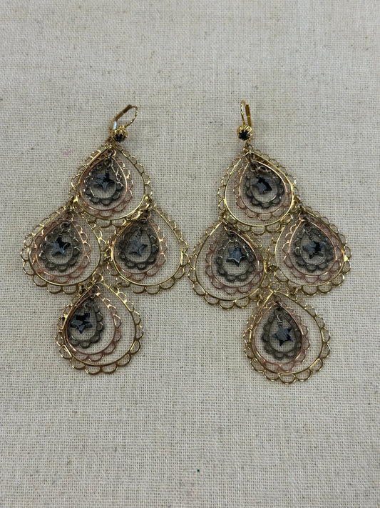 Earrings Statement By Cma In Gold