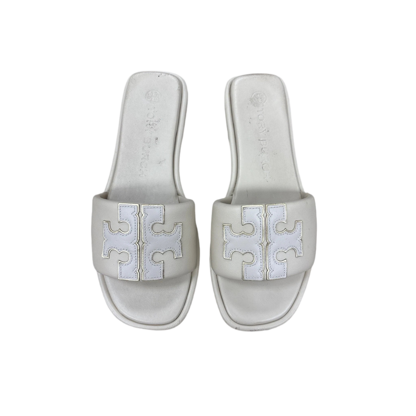 Sandals Designer By Tory Burch In Beige, Size: 8.5