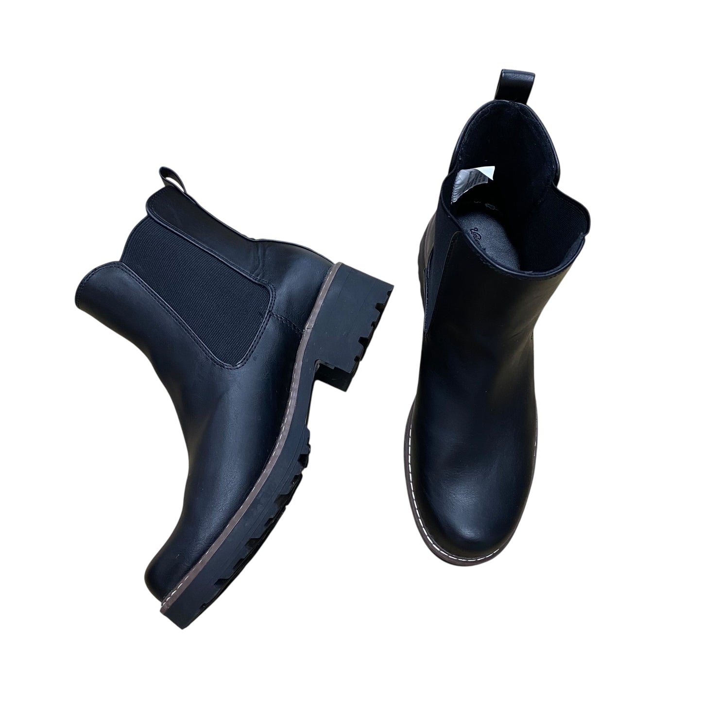 Boots Ankle Flats By Universal Thread In Black, Size:8
