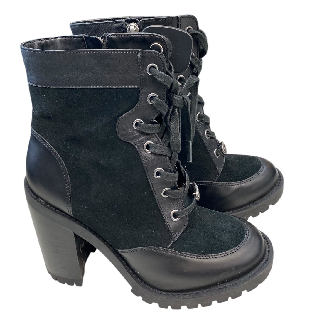 Boots Designer By Coach In Black, Size:7