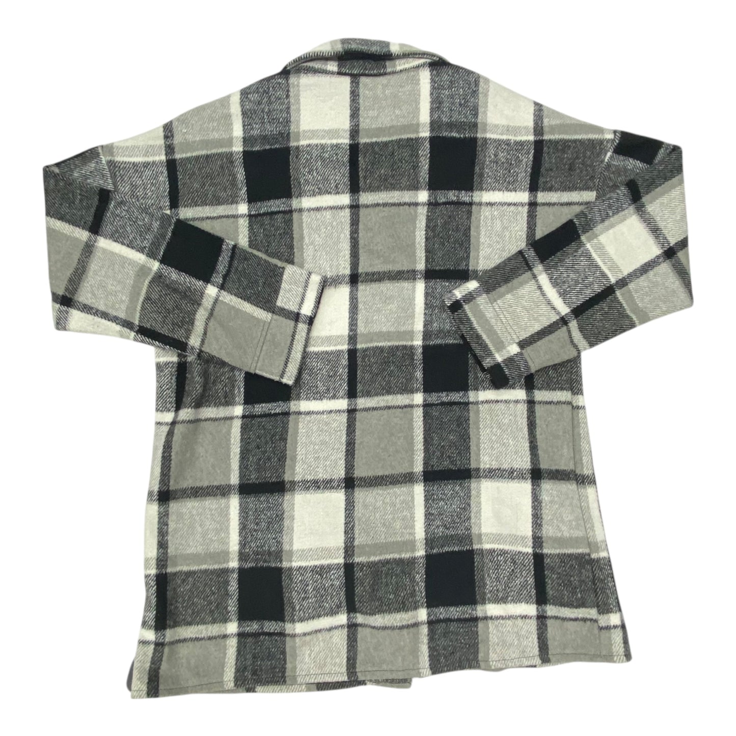 Jacket Shirt By Clothes Mentor In Plaid Pattern, Size:M
