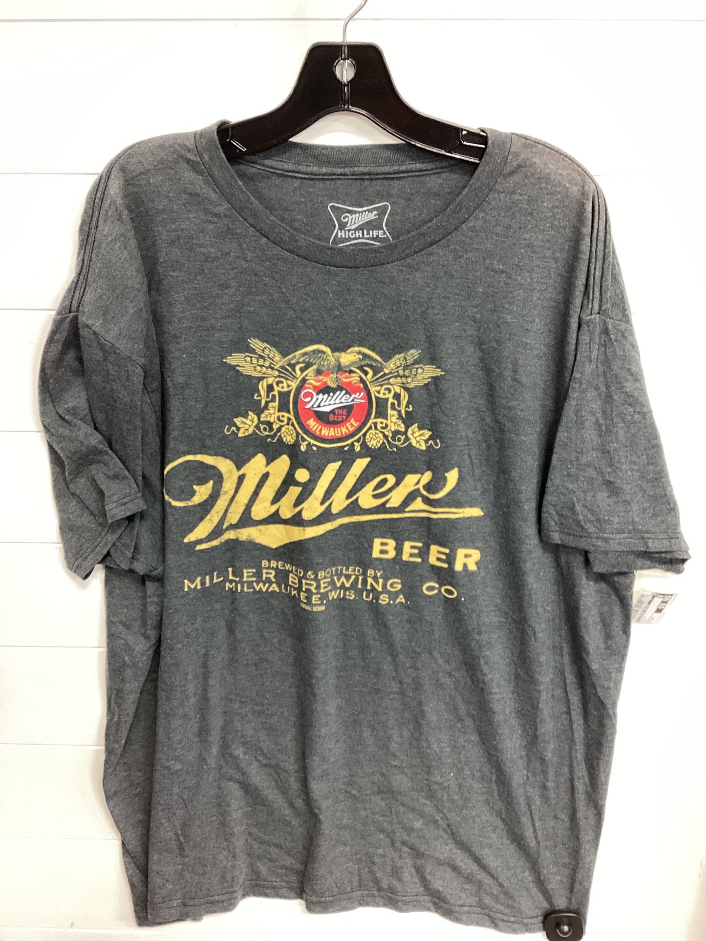 Top Ss By Clothes Mentor In Grey, Size:2X