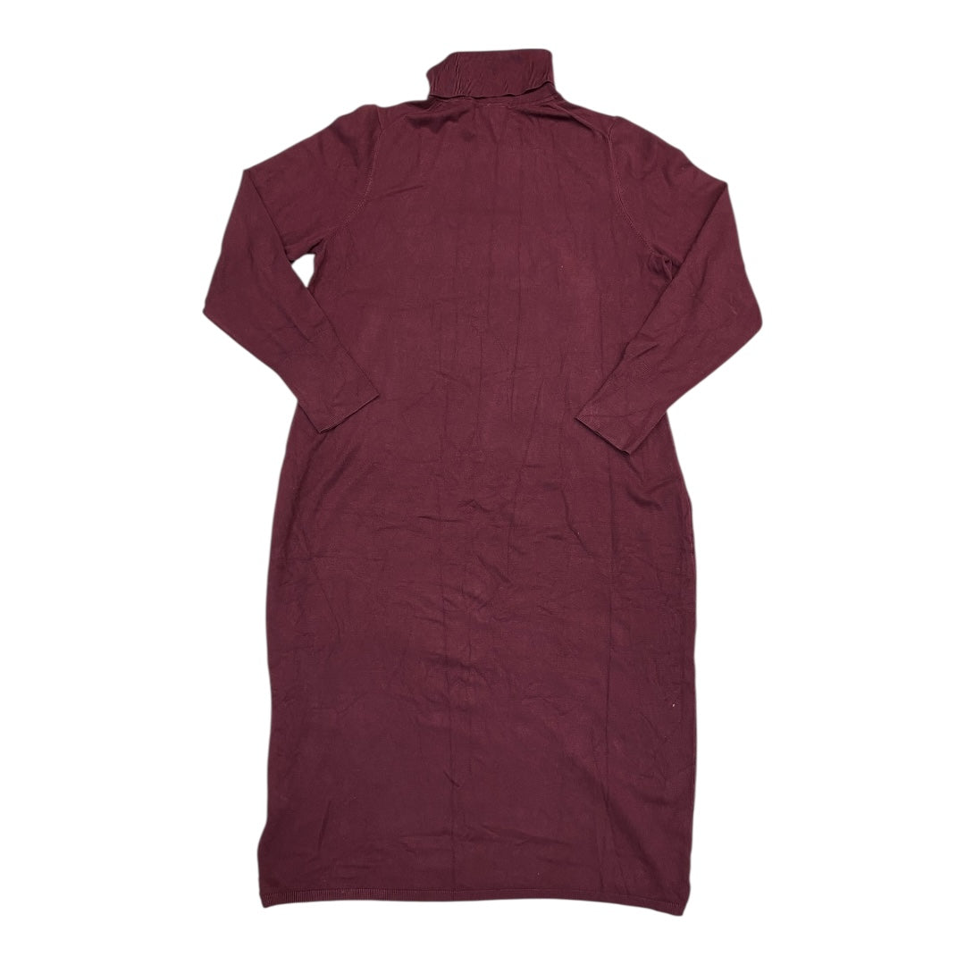 Dress Sweater By Express In Maroon, Size:Xl