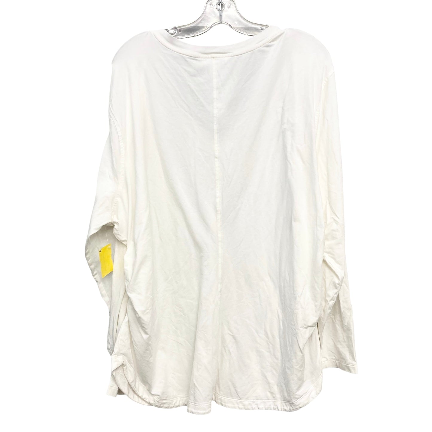 Athletic Top Ls Crewneck By Athleta In Ivory, Size:2X