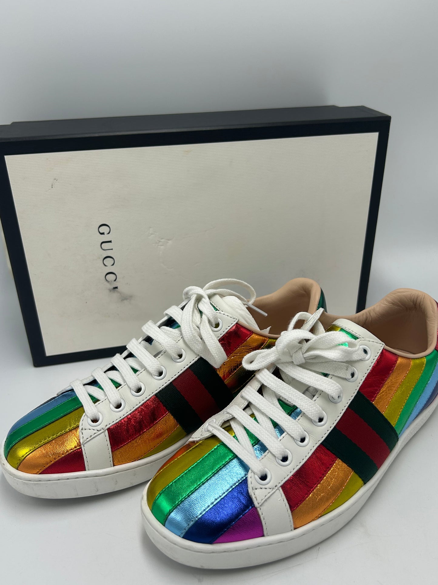 Gucci Designer Luxury Trainers Size: 7 (37)