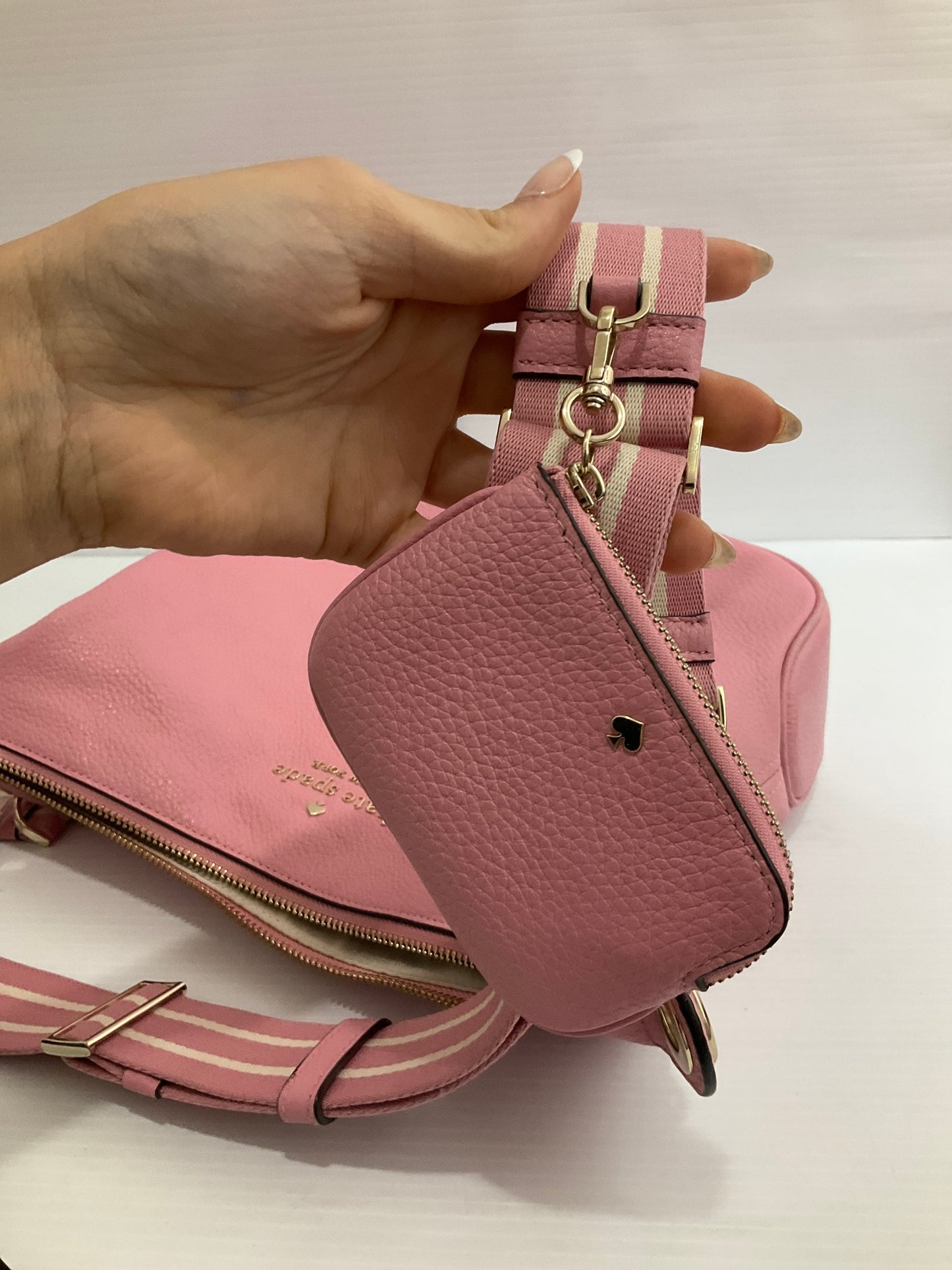 Crossbody Designer By Kate Spade In Pink, Size:Medium
