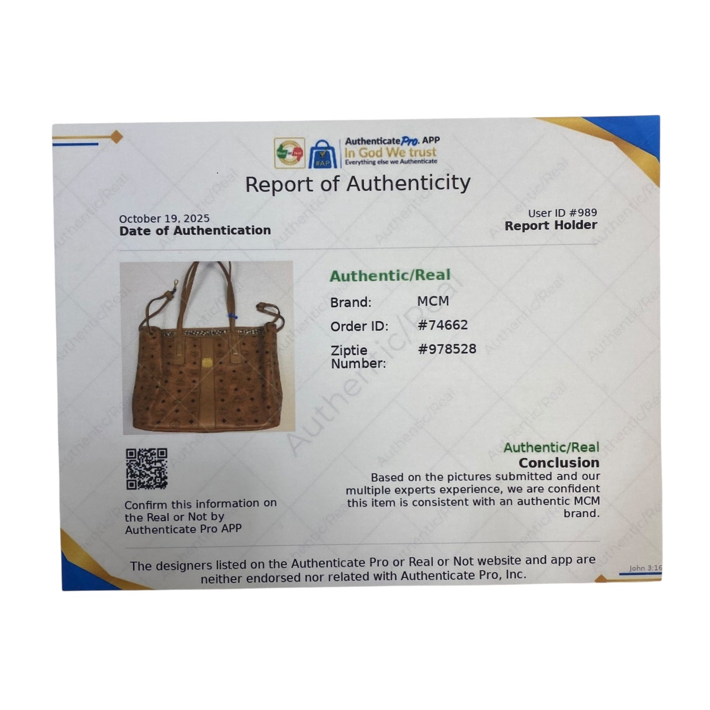 Tote Luxury Designer By Mcm In Brown, Size:Large