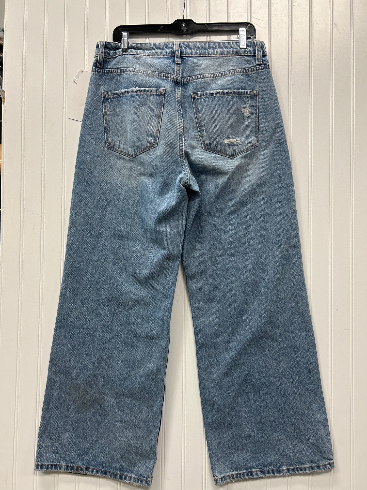 Jeans Wide Leg By Vervet In Blue Denim, Size:8
