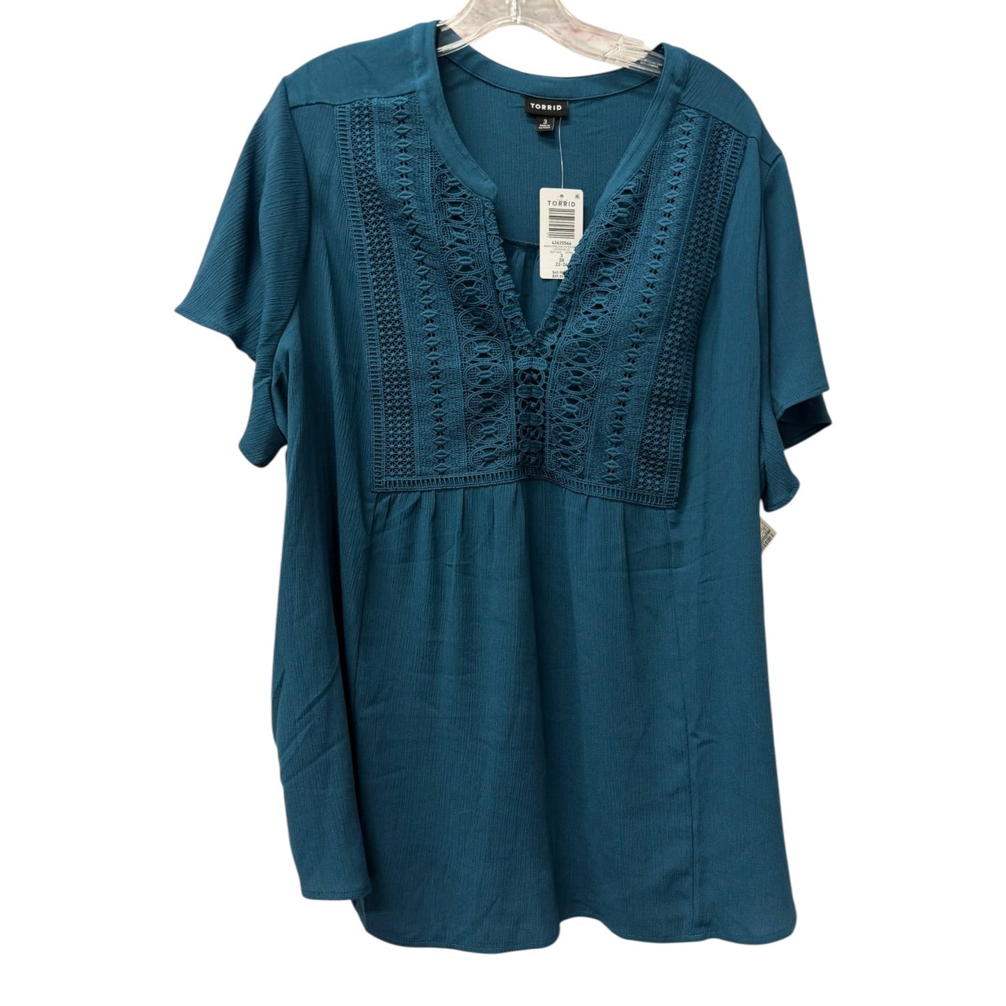 Top Ss By Torrid In Blue, Size:3X
