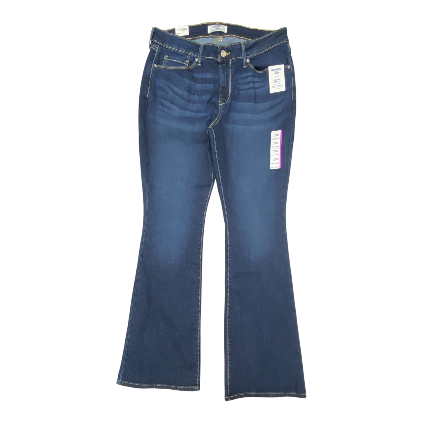 Jeans Boot Cut By Denizen By Levis In Blue Denim, Size:12