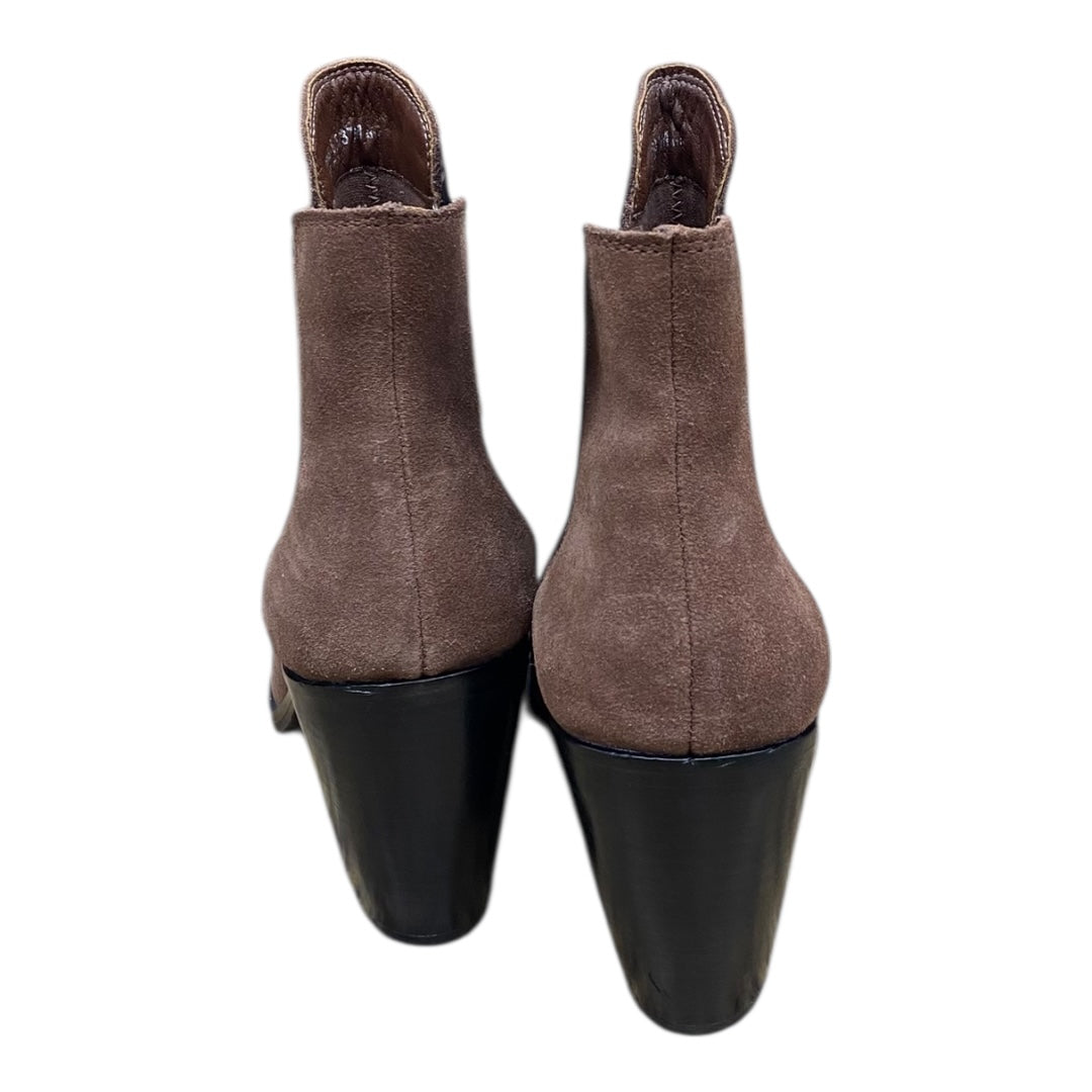 Boots Ankle Heels By Chinese Laundry In Brown, Size:6.5