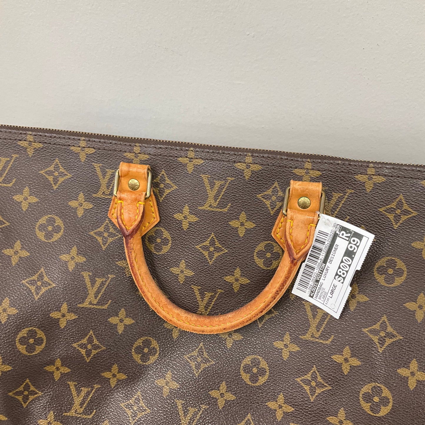 Handbag Luxury Designer By Louis Vuitton In Bronze, Size:Large