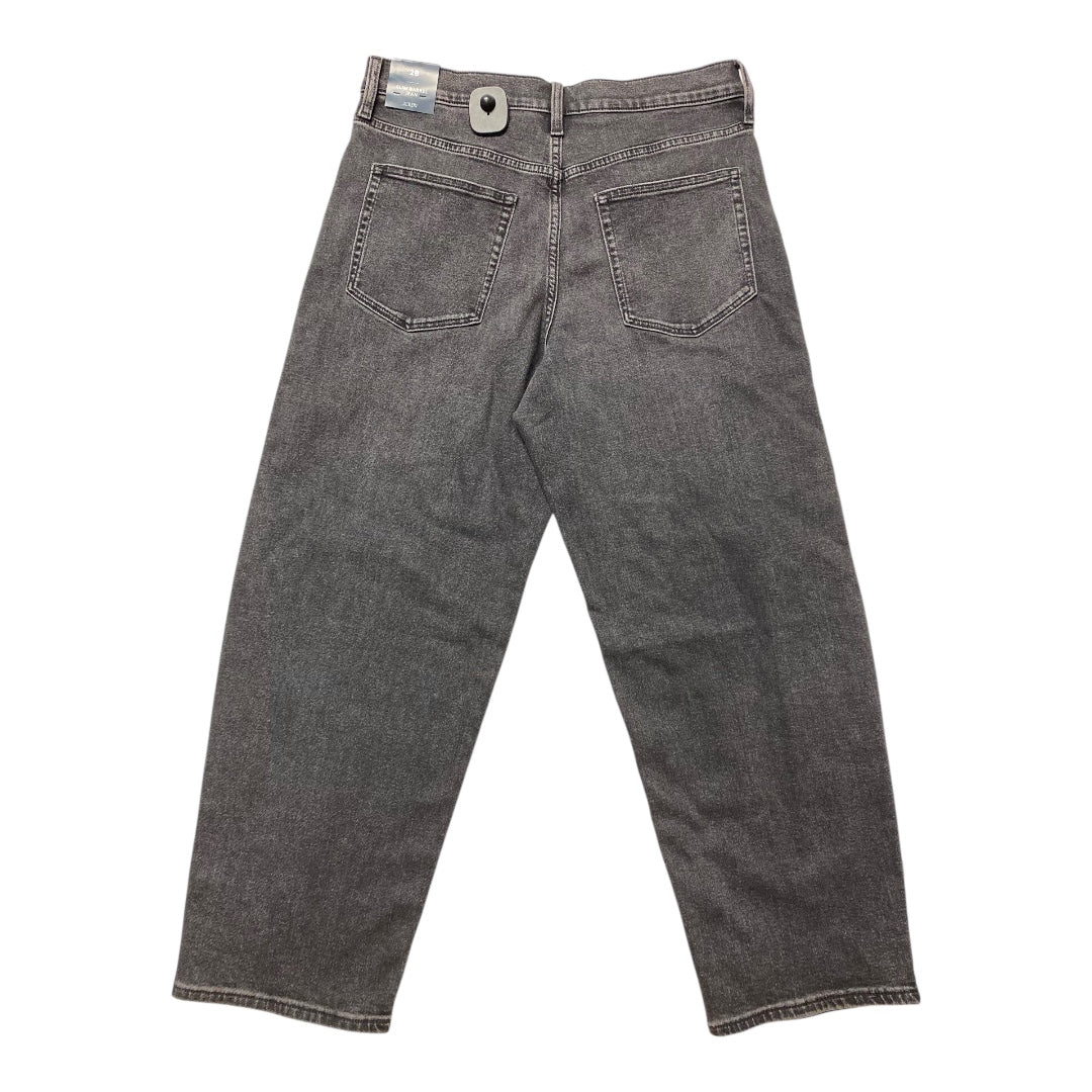 Jeans Boyfriend By J. Crew In Black Denim, Size:6