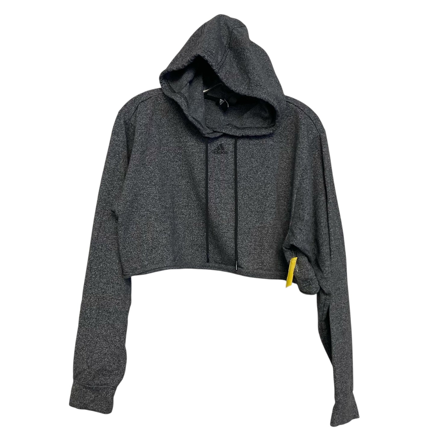 Sweatshirt Hoodie By Adidas In Black & White, Size:M