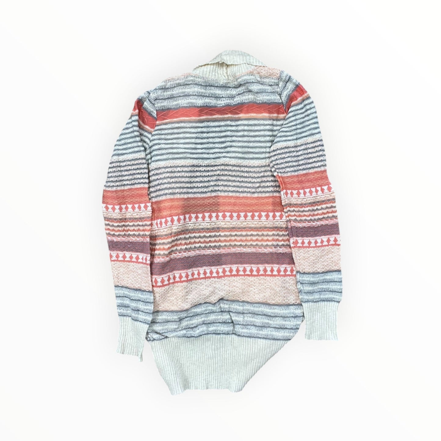 Cardigan By Debut In Cream & Grey, Size:S