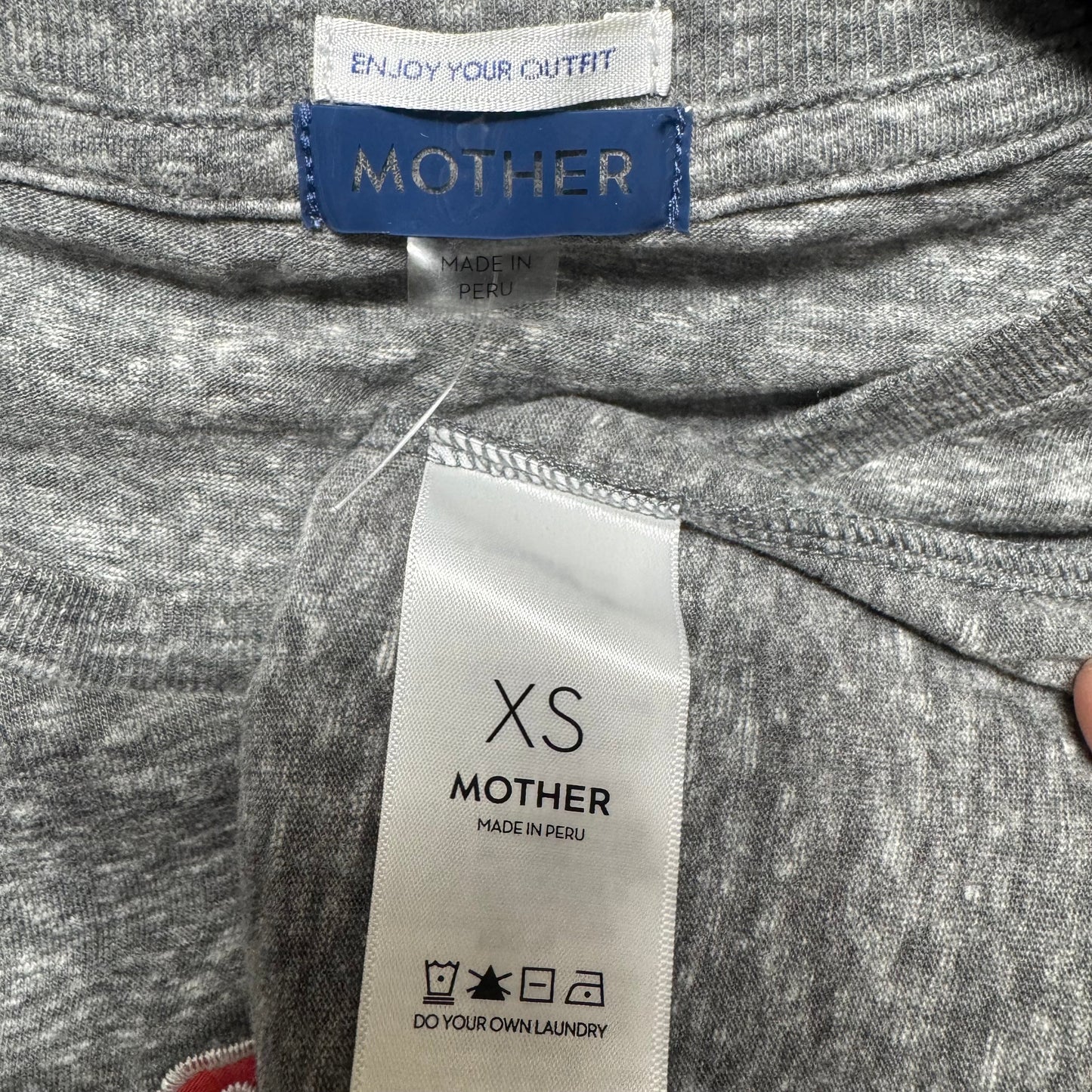 “Better Luck Next Time” Top Short Sleeve By Mother In Grey, Size: Xs