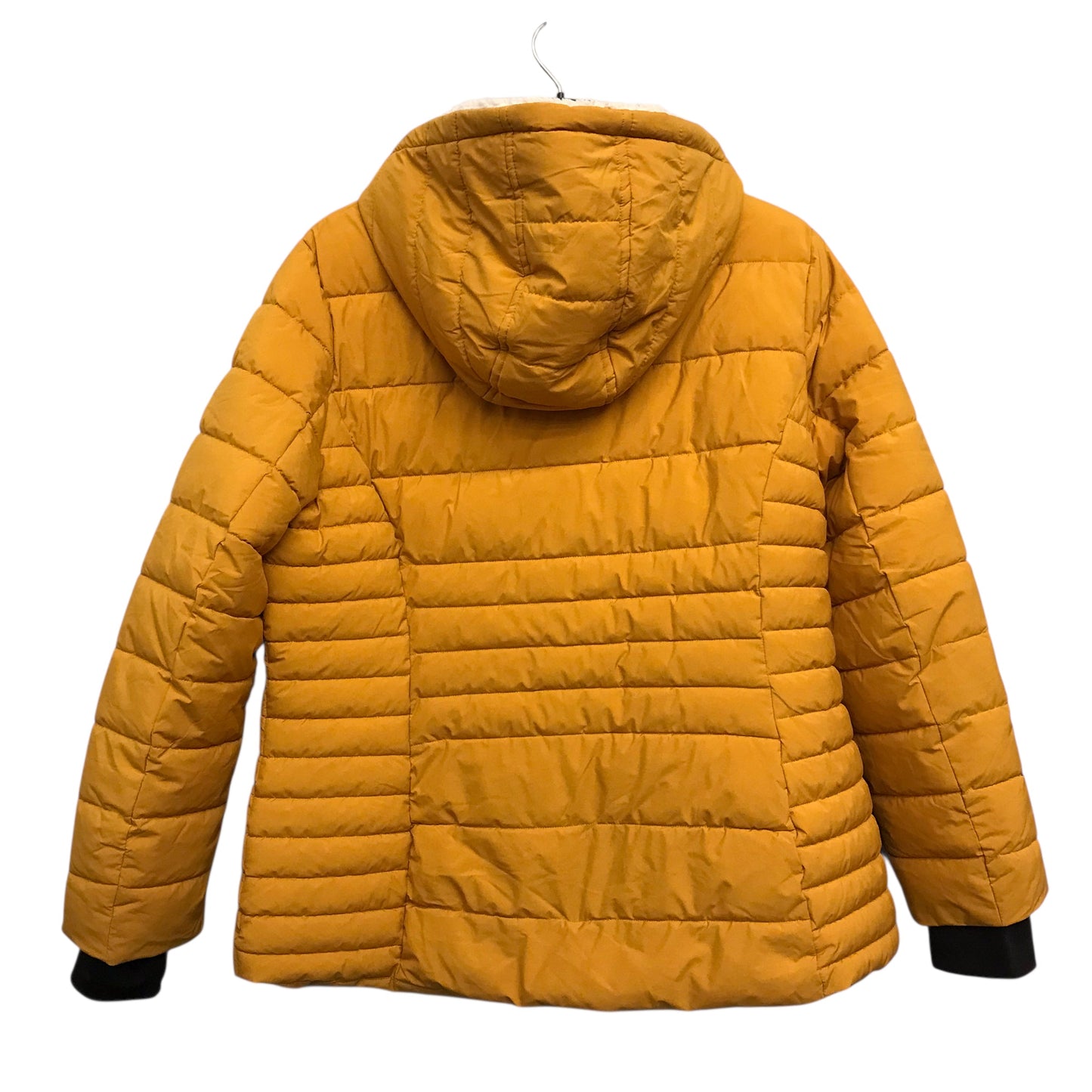 Coat Puffer & Quilted By Hfx In Gold, Size:1X