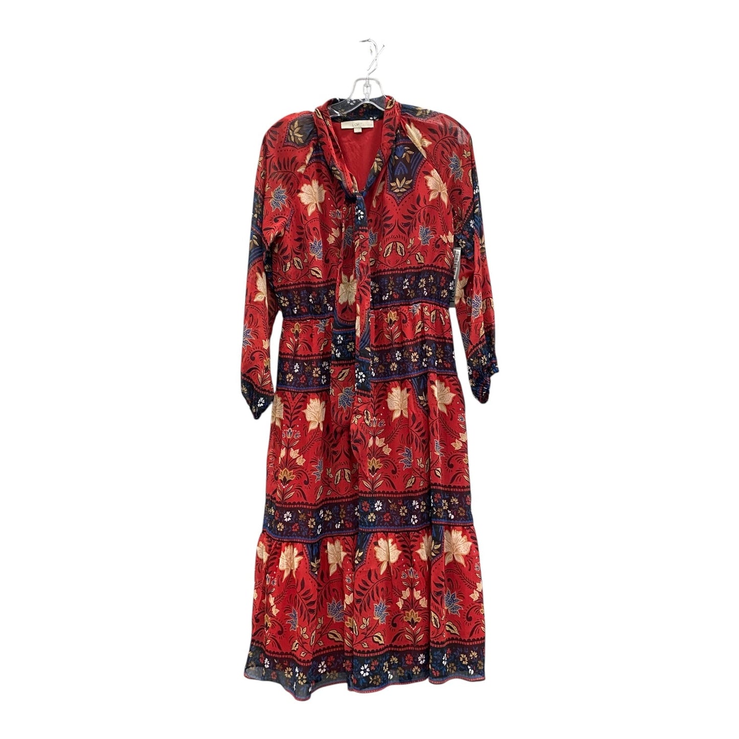 Dress Casual Maxi By Loft In Red, Size:Mp