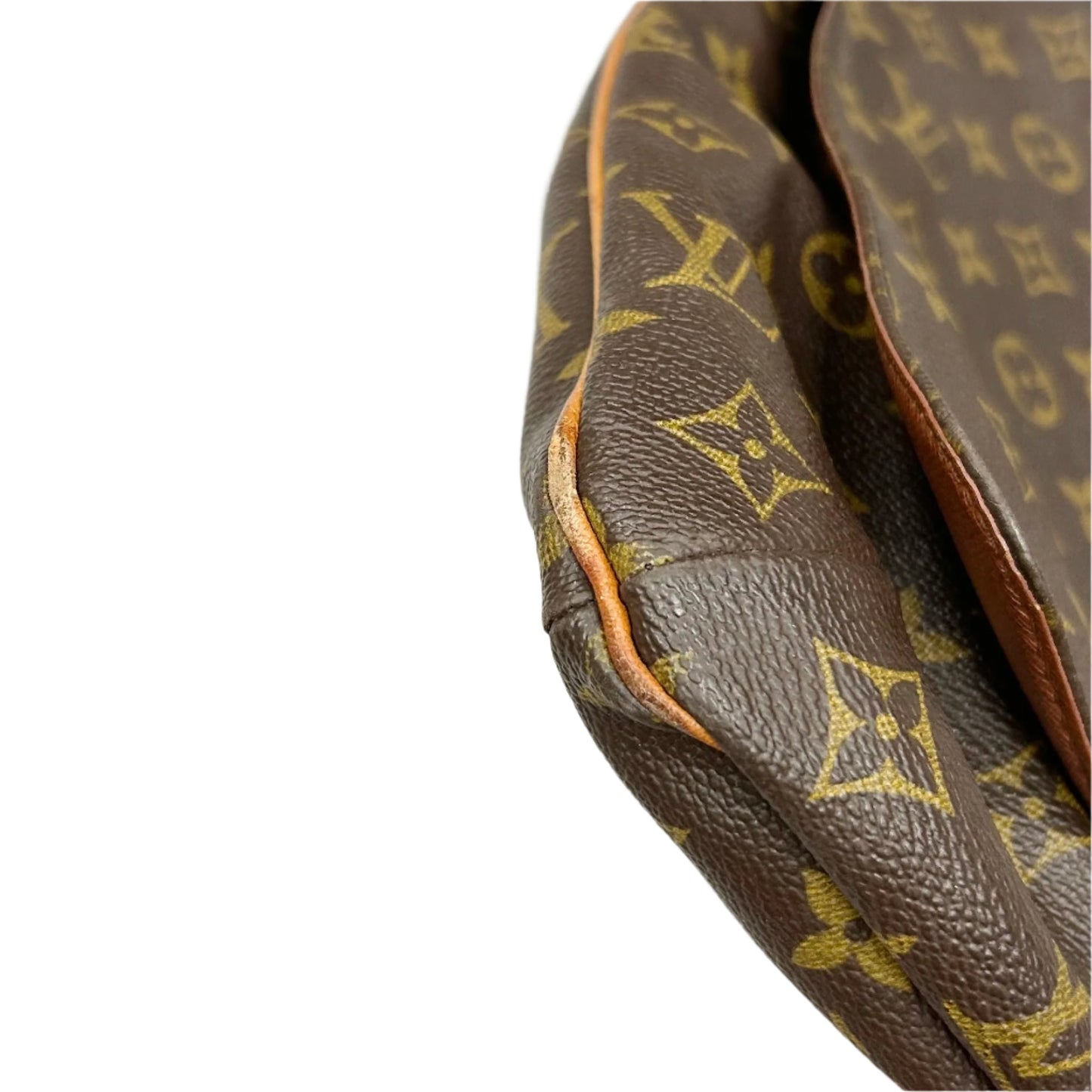 Crossbody Luxury Designer by Louis Vuitton In Brown & Cream, Size: Large