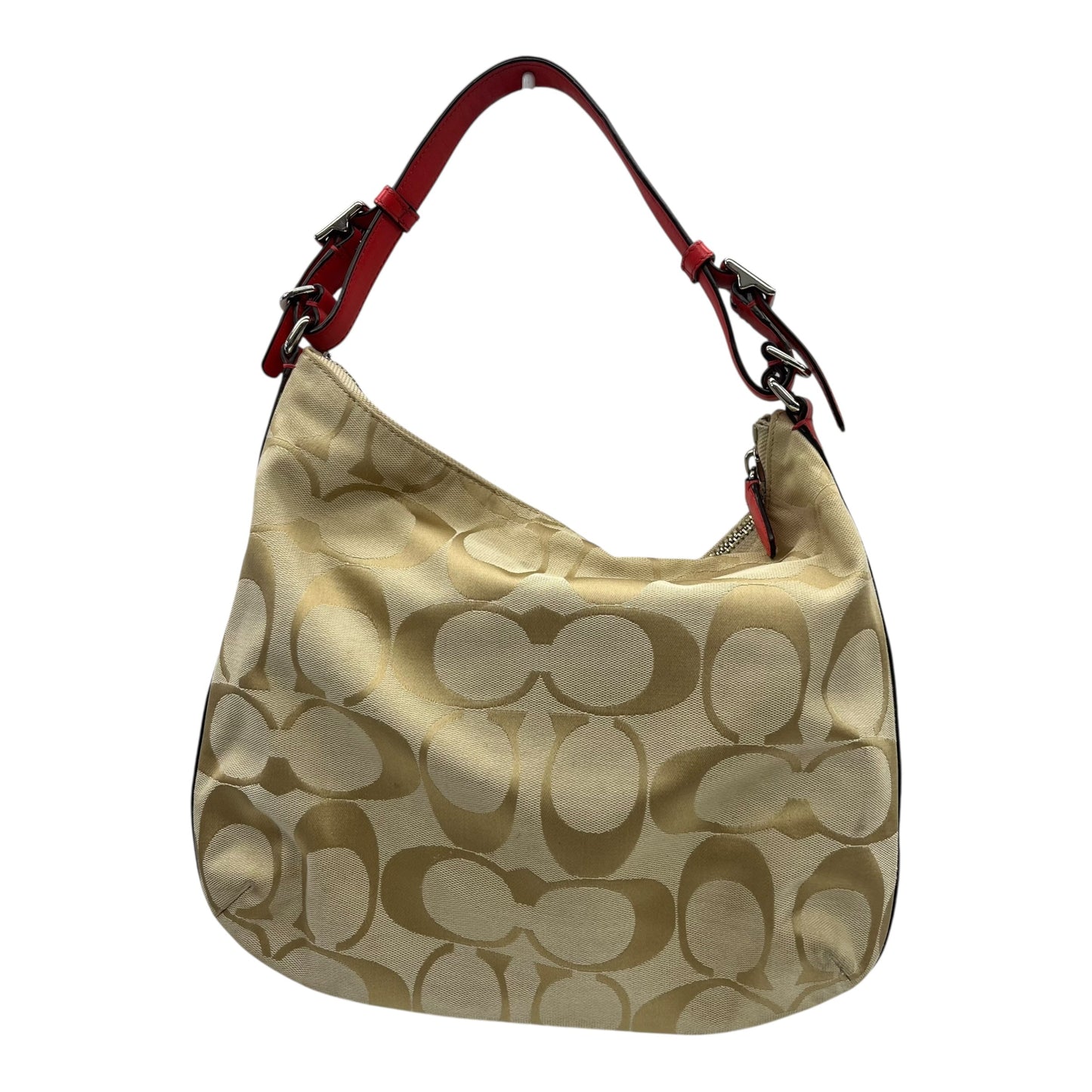 Handbag Designer By Coach In Brown & Orange, Size:Medium