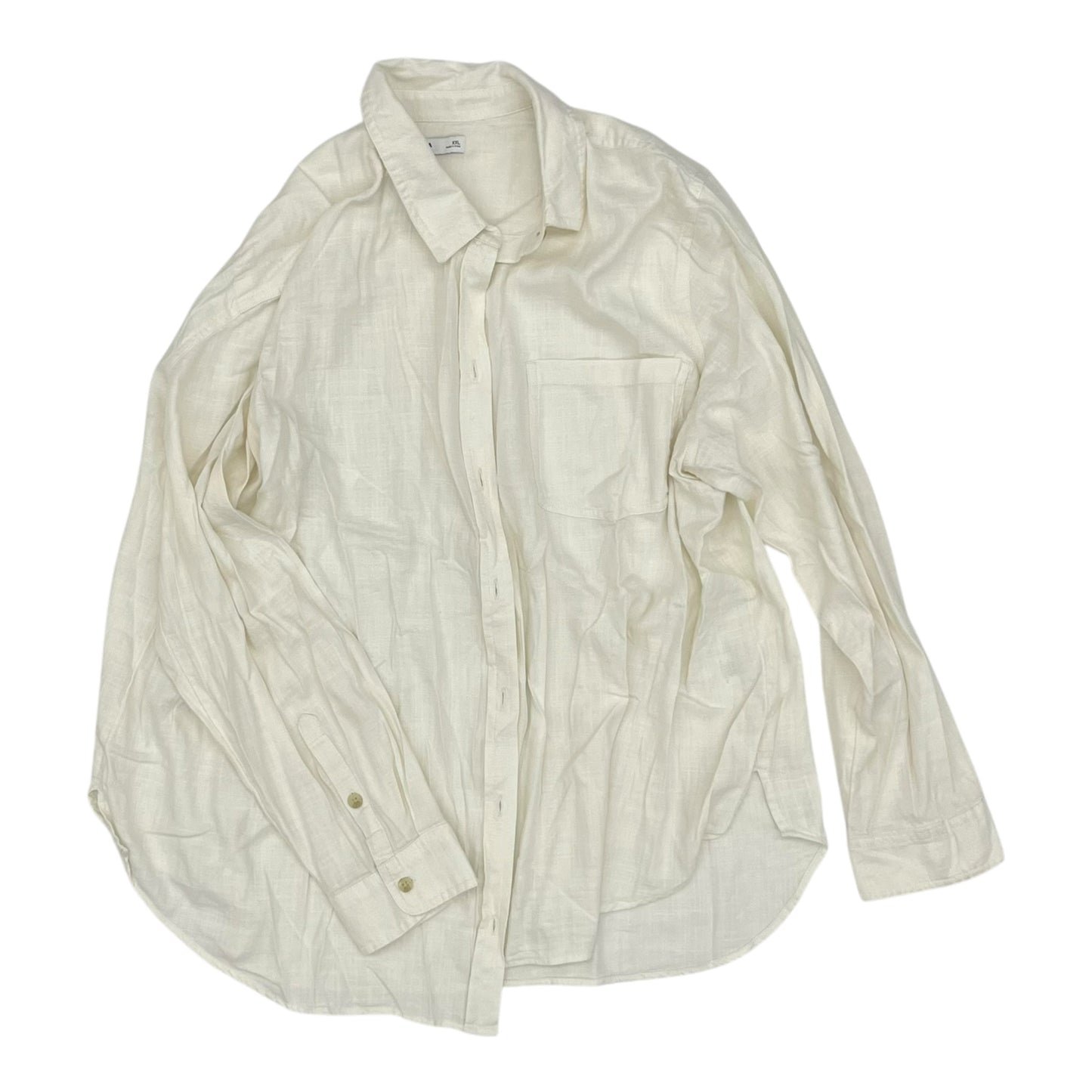 Top Ls By Sonoma In Cream, Size:Xxl