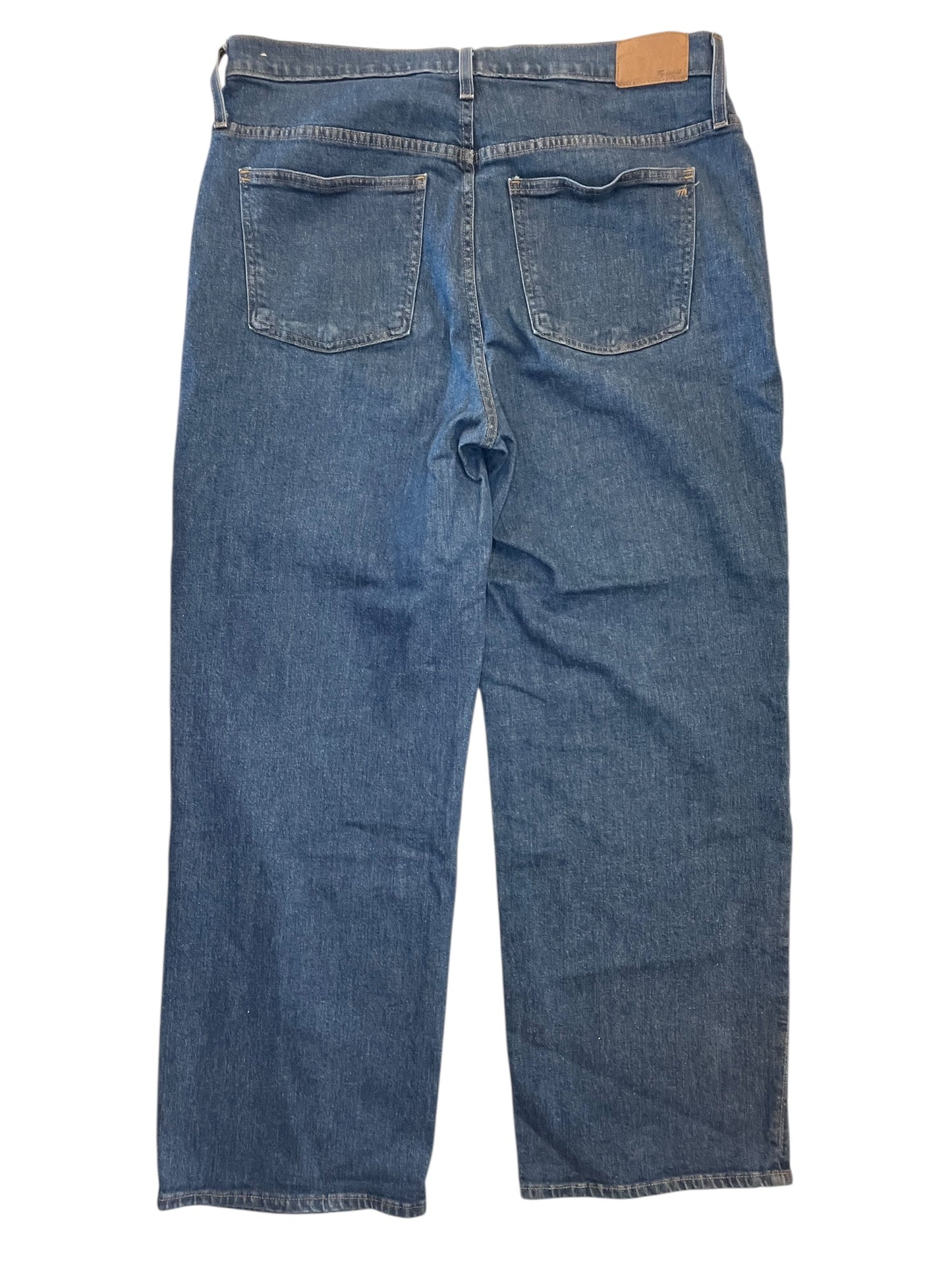 Jeans Wide Leg By Madewell In Blue Denim, Size:16