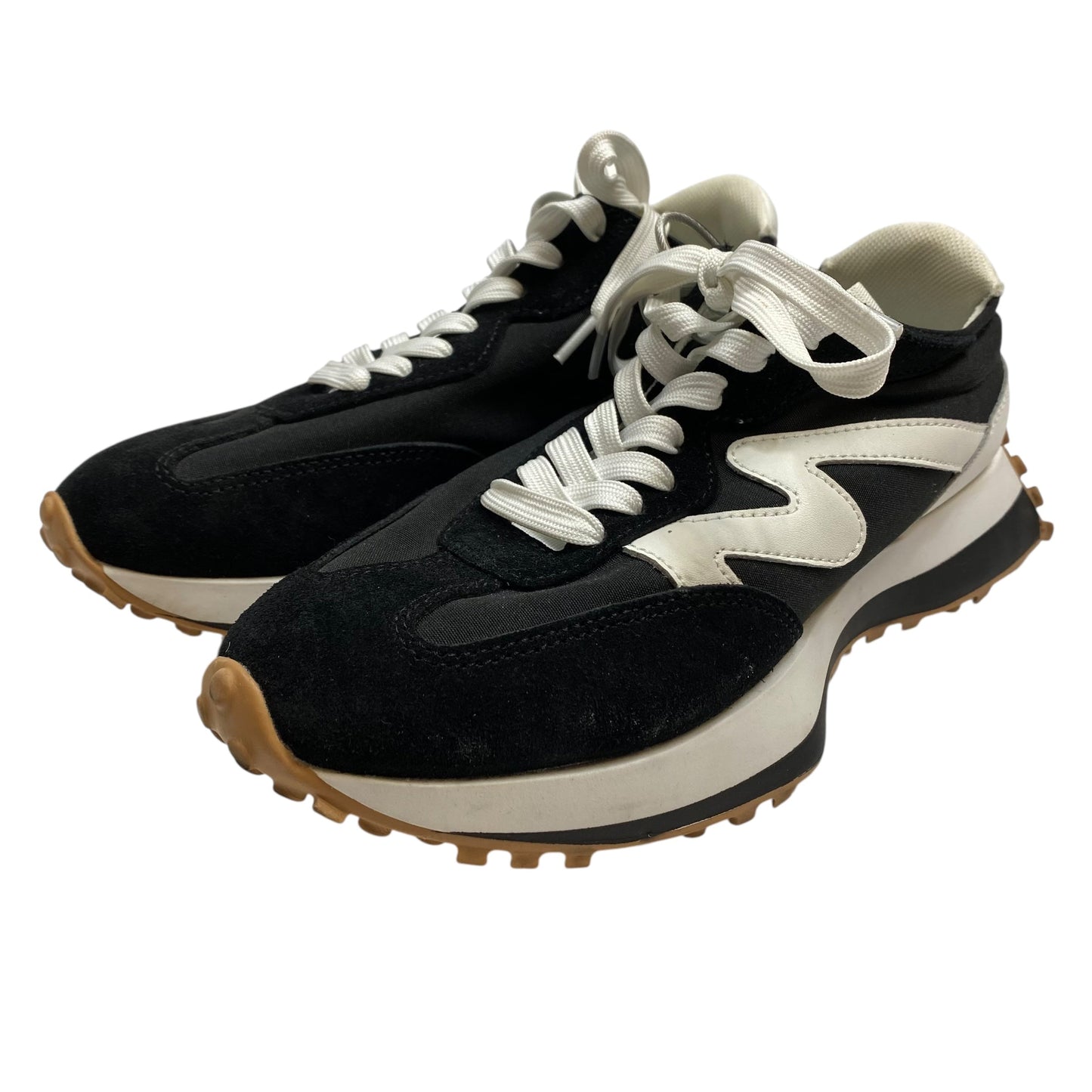 Shoes Sneakers By Steve Madden In Black & White, Size:8.5