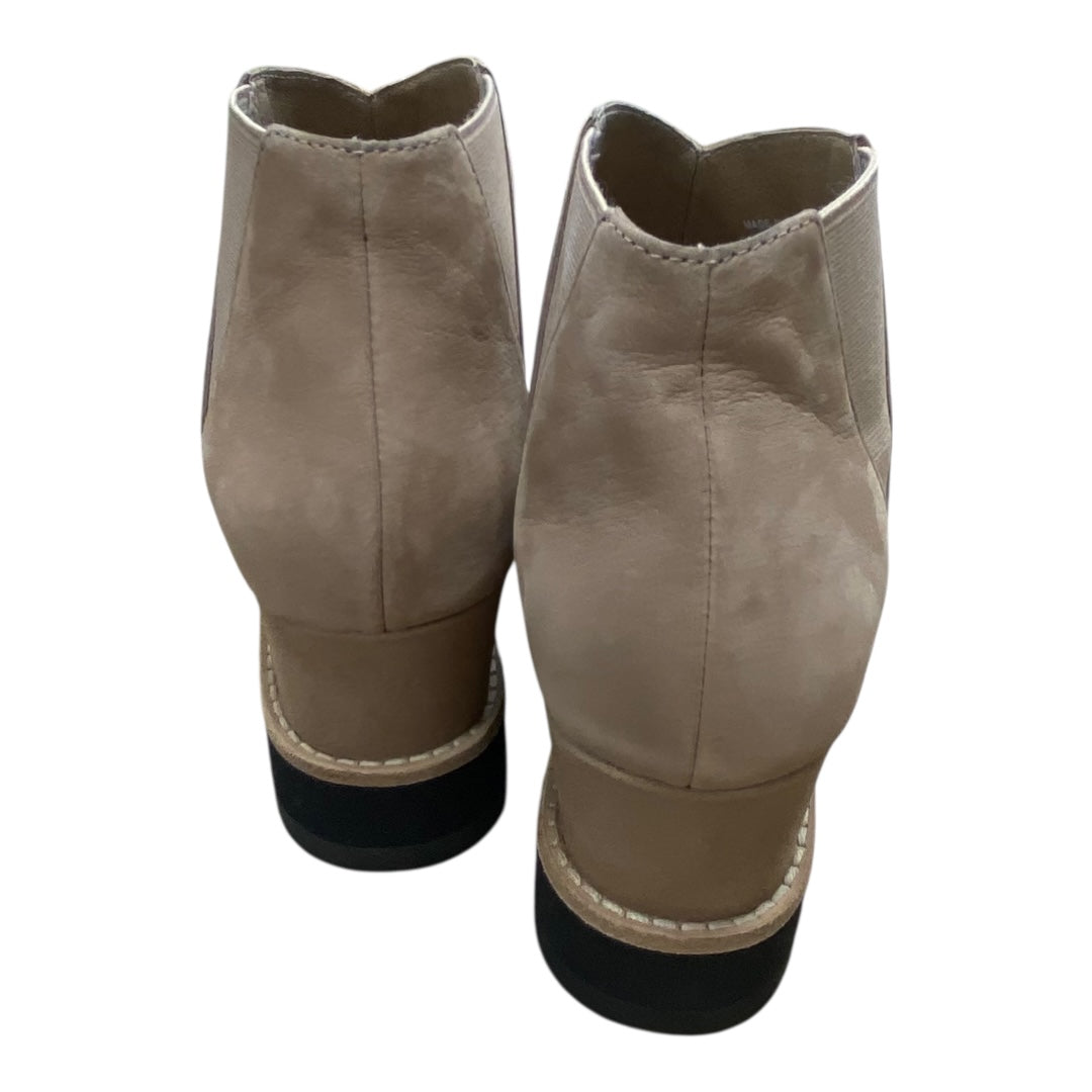 Boots Designer By Eileen Fisher In Beige, Size:7.5