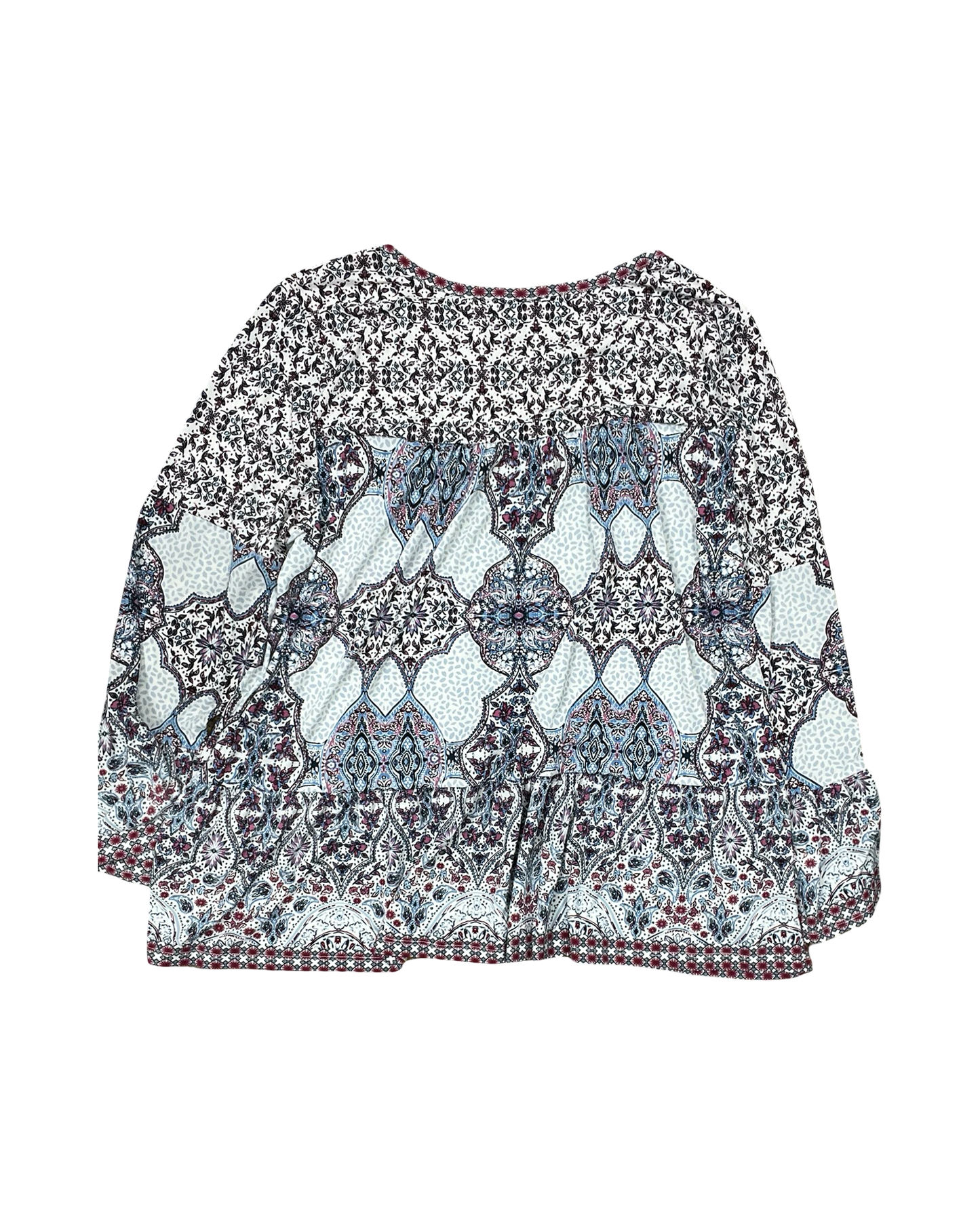 Top Ls By Style And Company In Blue & White, Size:1X