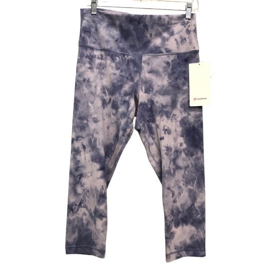 Athletic Capris By Lululemon In Tie Dye Print, Size:M