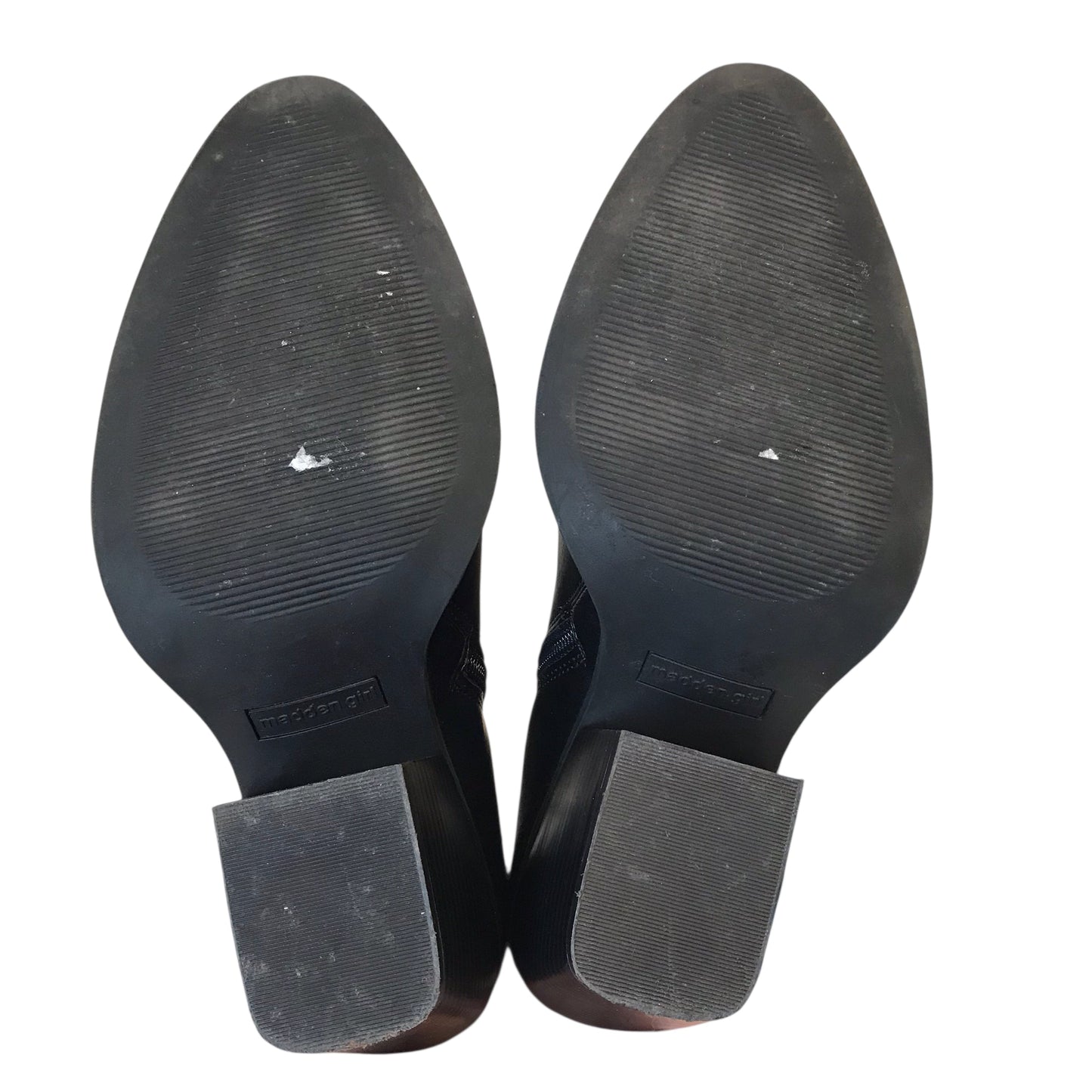 BOOTS ANKLE HEELS by MADDEN GIRL in BLACK, Size:9