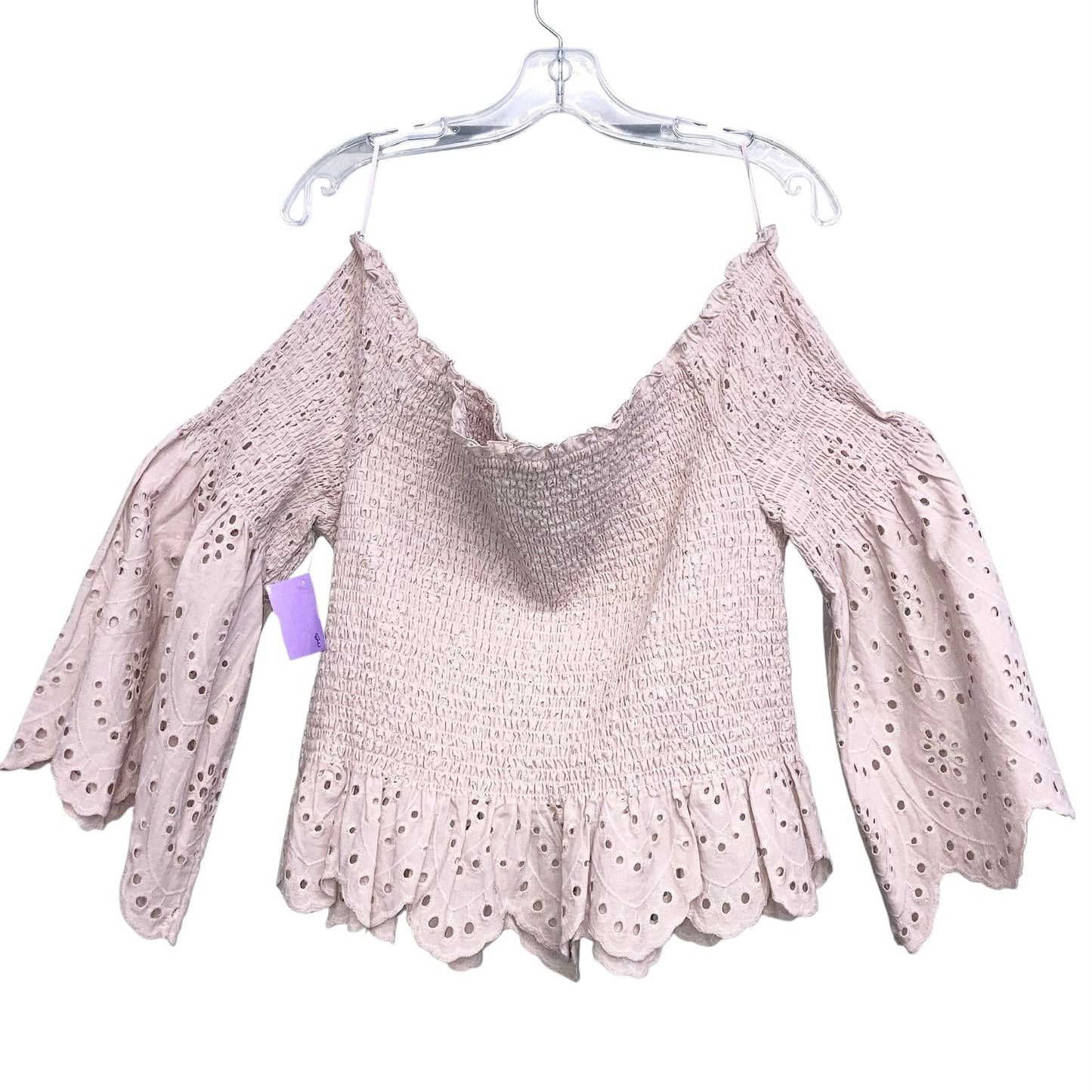 Top 3/4 Sleeve By Express In Pink, Size:Xl