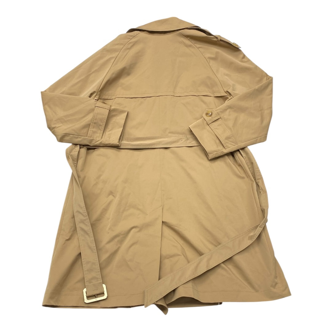 Coat Trench Coat By Bcbgmaxazria In Brown, Size:L