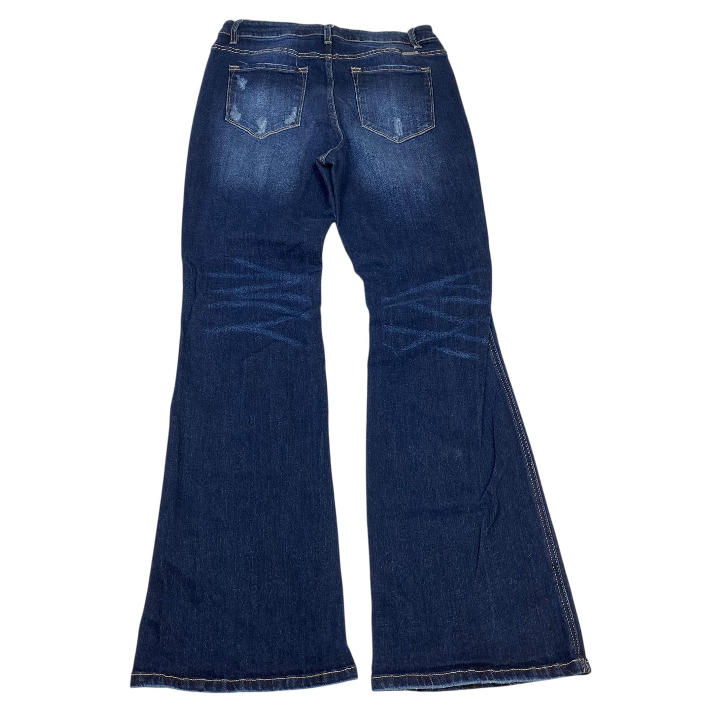 Jeans Boot Cut By Kancan In Blue Denim, Size:10