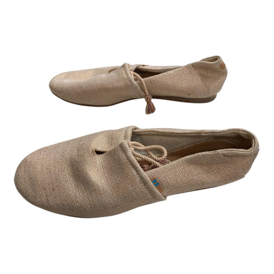 Shoes Flats By Toms In Beige, Size:7