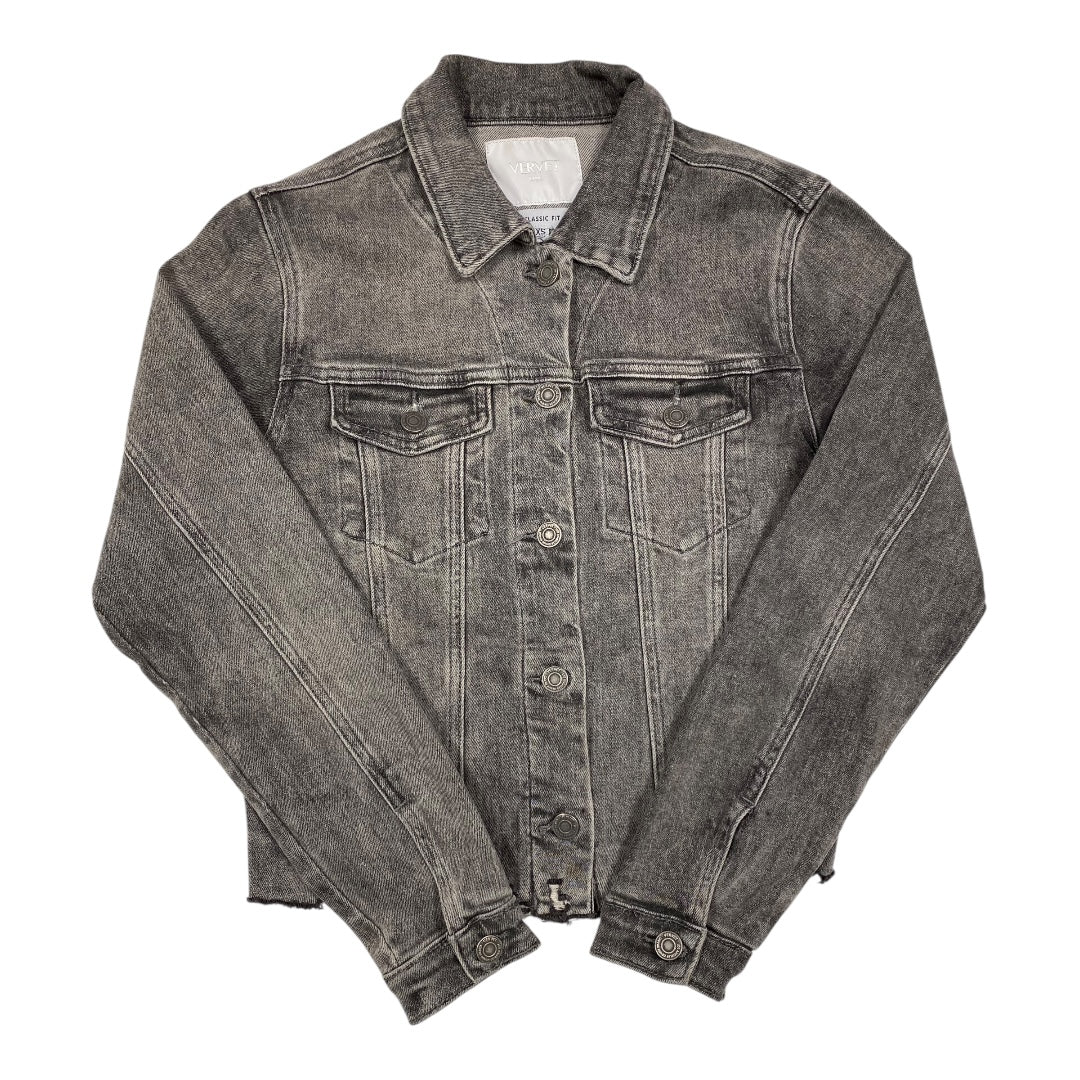 Jacket Denim By Vervet In Grey, Size:Xs