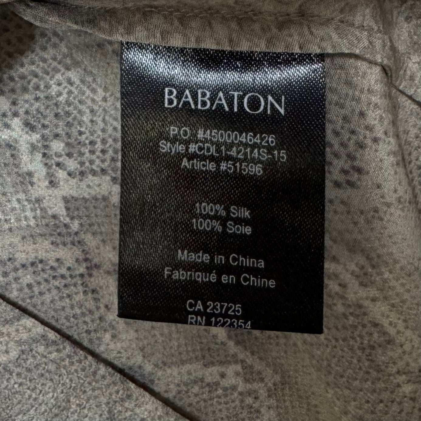 Silk Cardigan By Babaton In Snakeskin Print, Size: 00