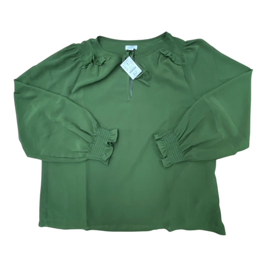 Top Ls By J. Crew In Green, Size:M