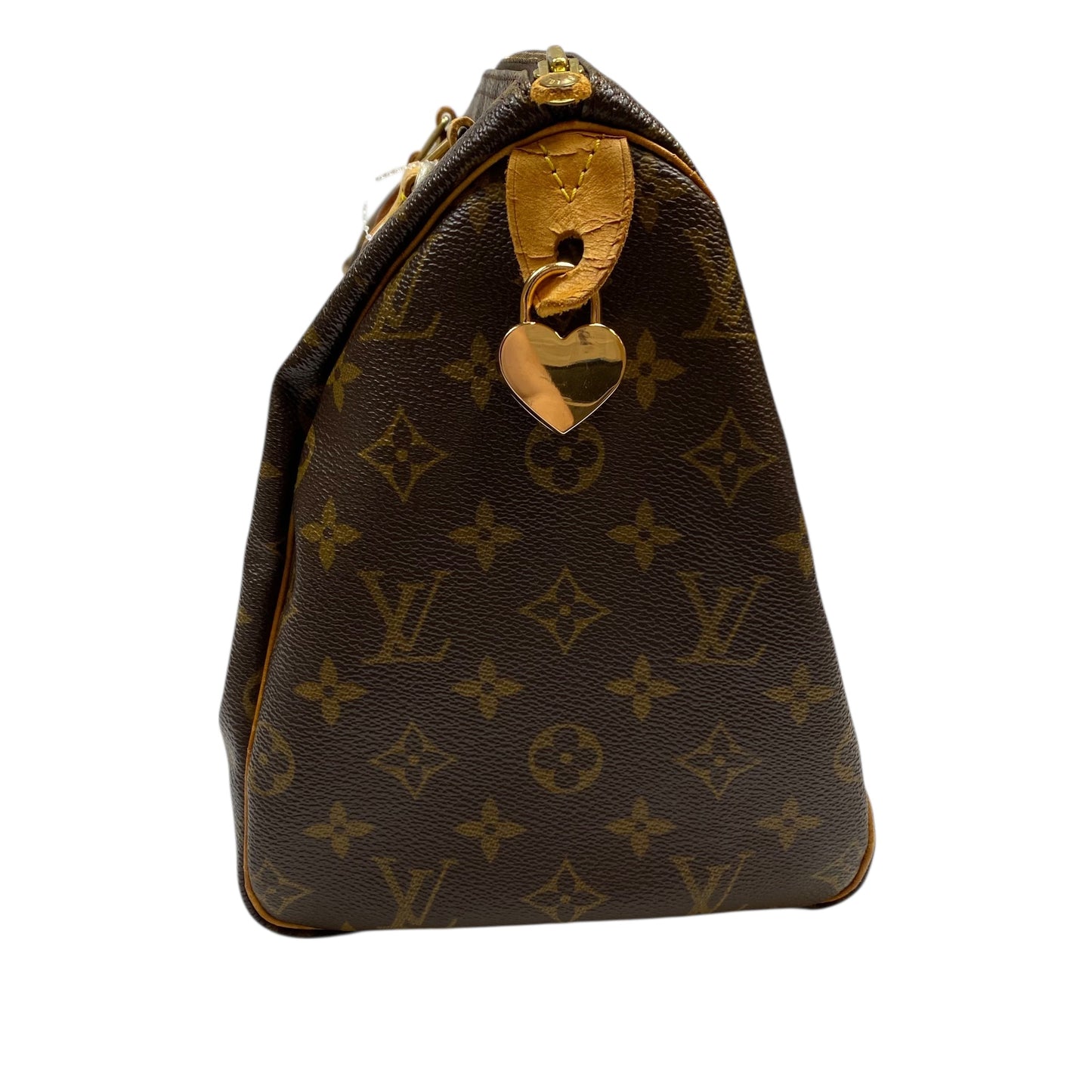 Handbag Luxury Designer By Louis Vuitton In Brown, Size:Medium