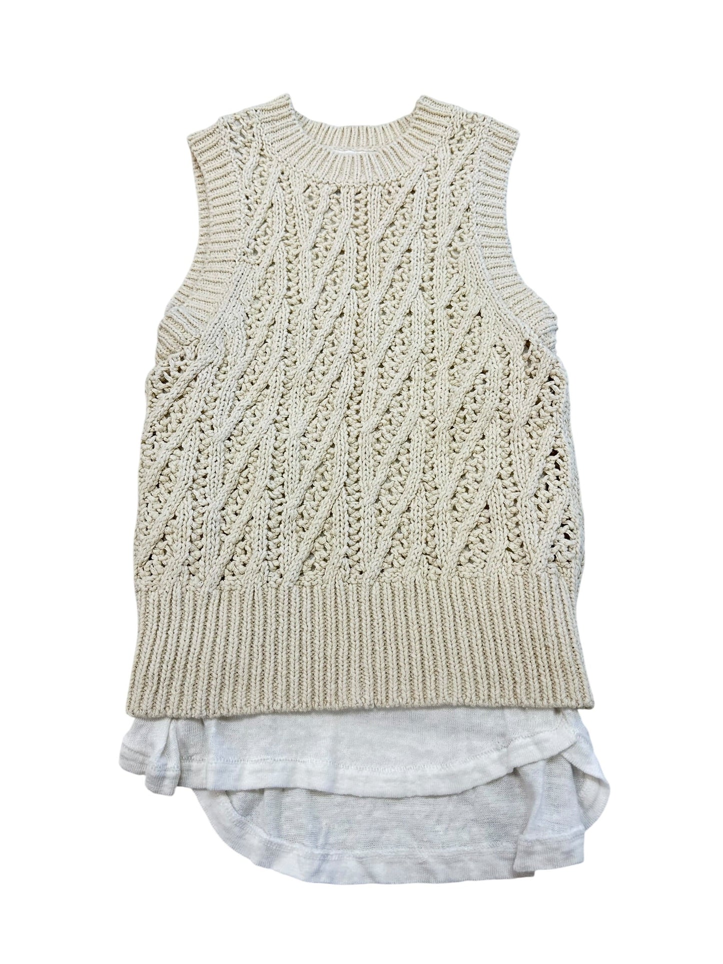 Top Sleeveless By Cma In Beige, Size:Xs