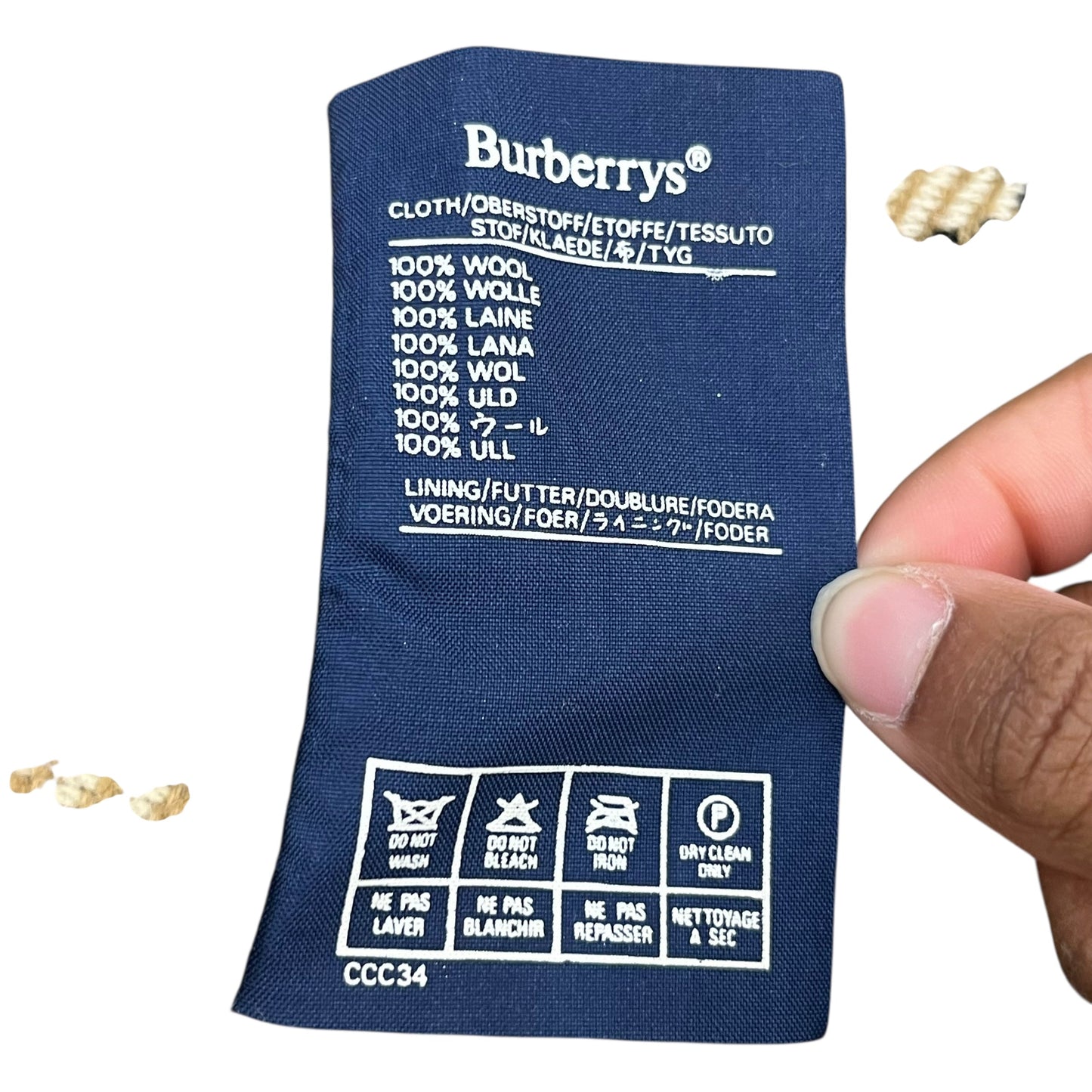 Coat Luxury Designer By Burberry In Tan, Size: S