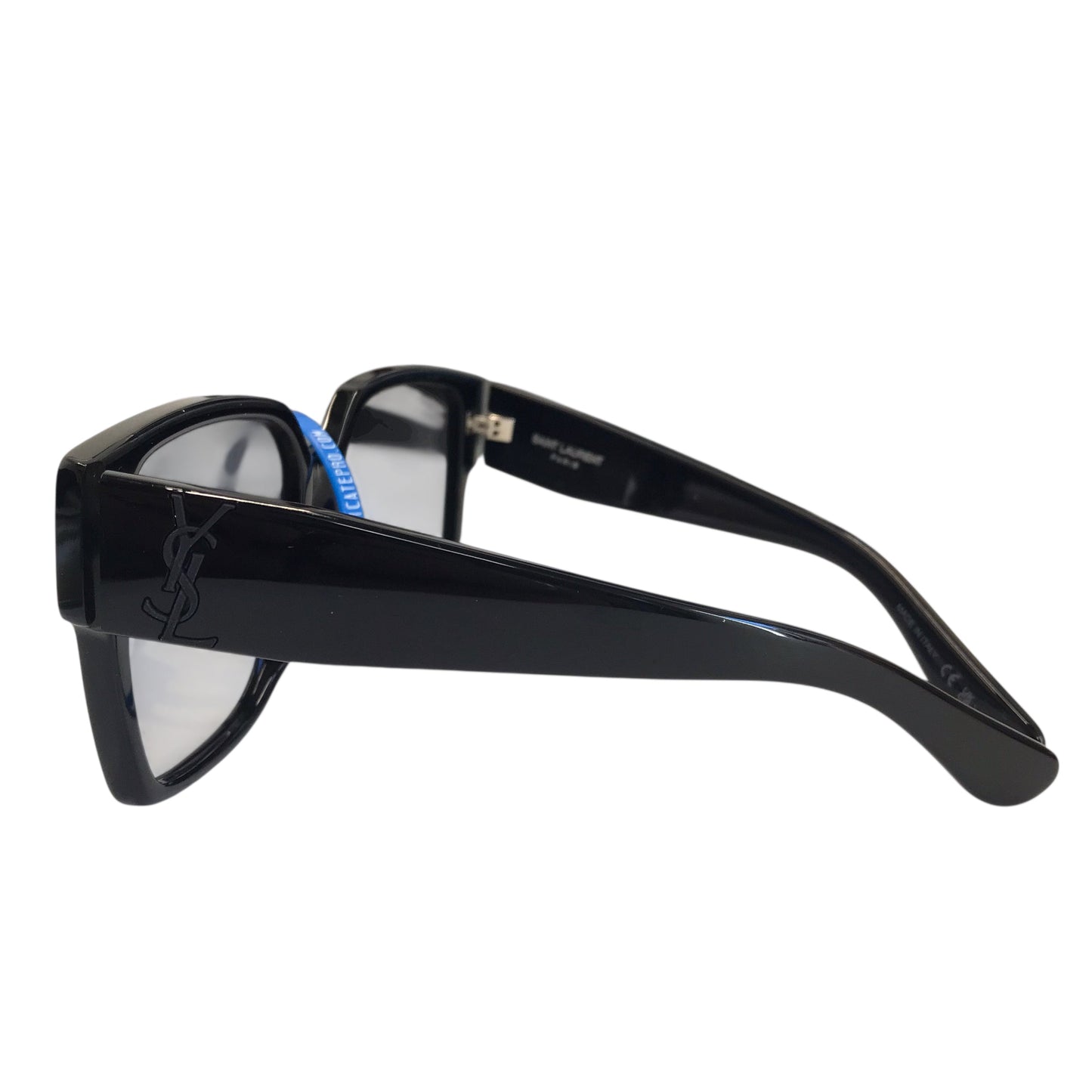 Sunglass Case Luxury Designer By Yves Saint Laurent In Black