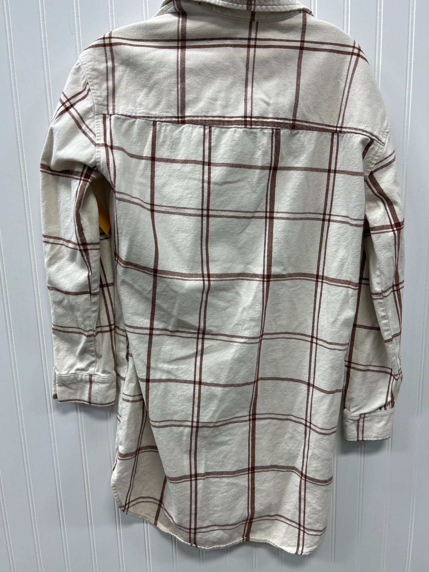 Dress Casual Midi By Universal Thread In Cream & Tan, Size:M