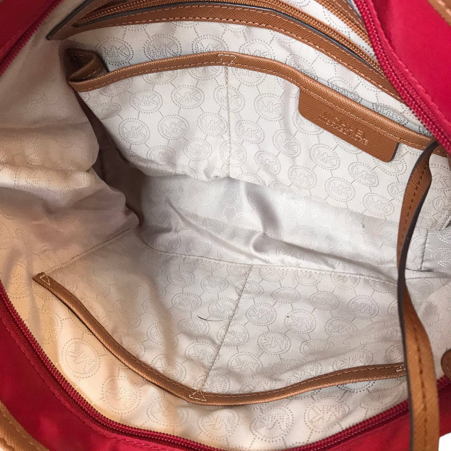 Handbag Designer By Michael Kors In Red, Size:Small