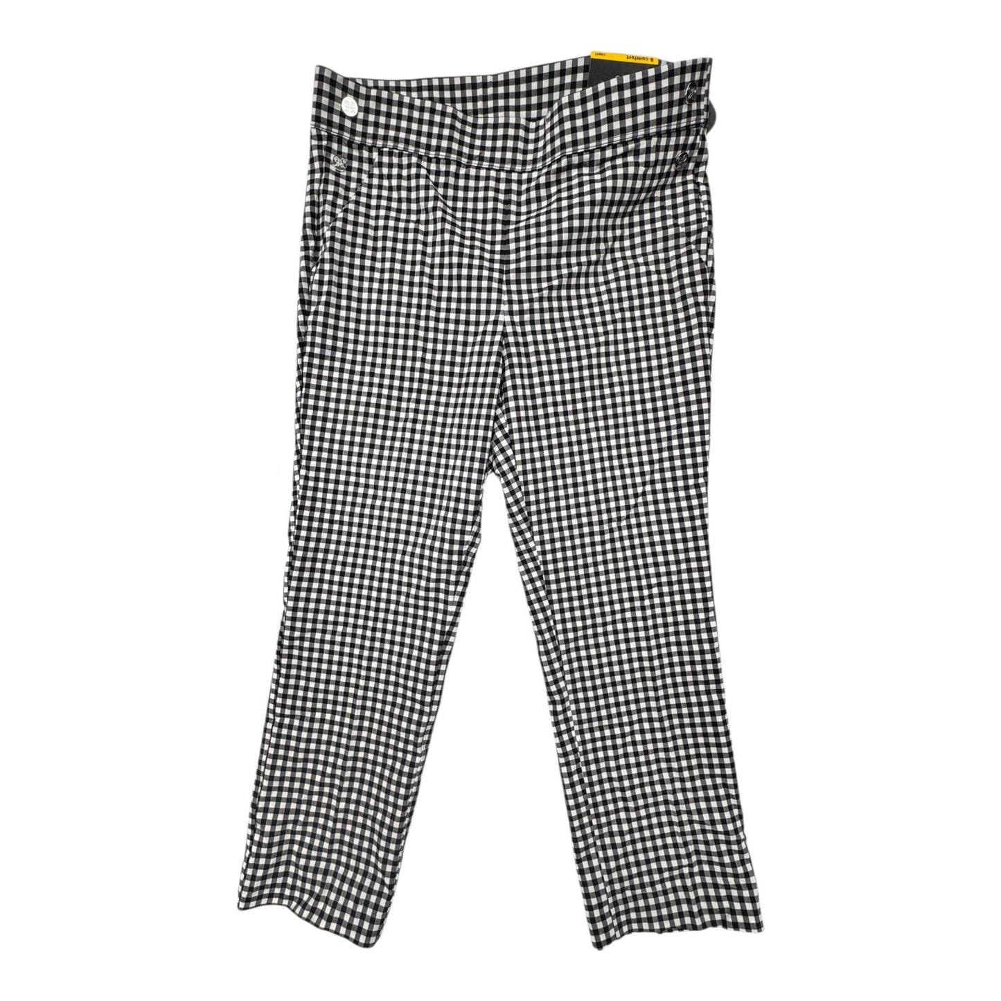 Pants Cropped By Rafaella In Black & White, Size:8