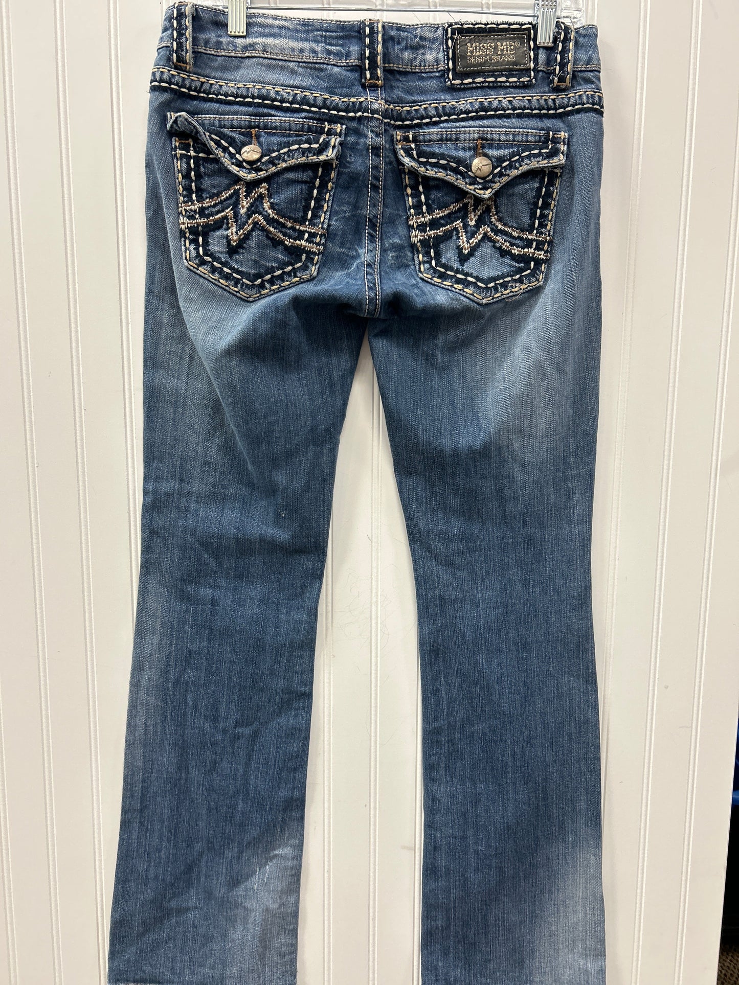 Jeans Boot Cut By Miss Me In Blue Denim, Size:8