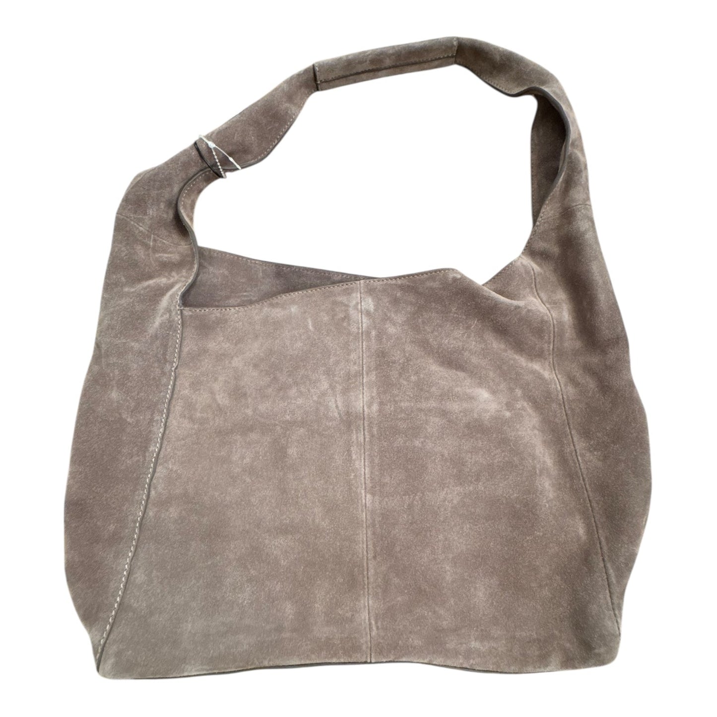Handbag Leather By Lucky Brand In Taupe, Size:Medium
