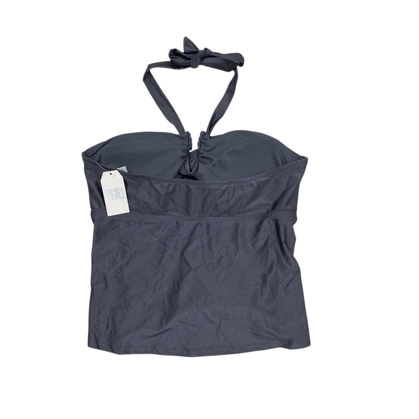 Swimsuit Top By Time And Tru In Blue, Size:Xl
